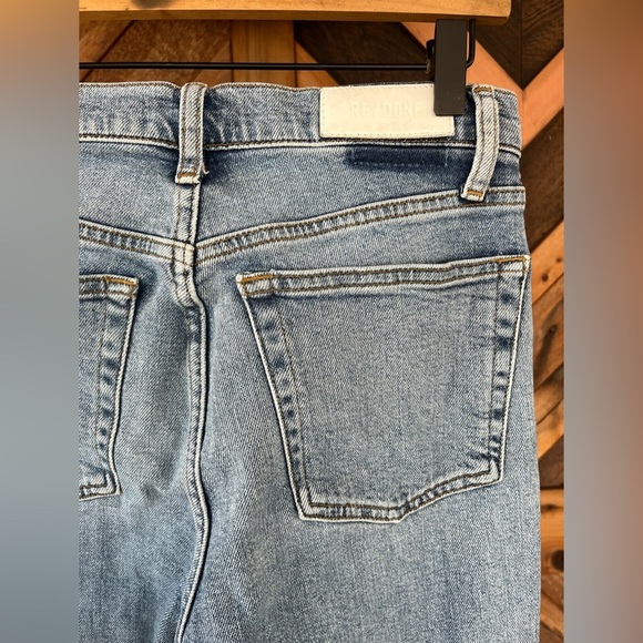 Re/Done Jeans 90s High Rise Ankle Crop Size 27 - Picture 6 of 9